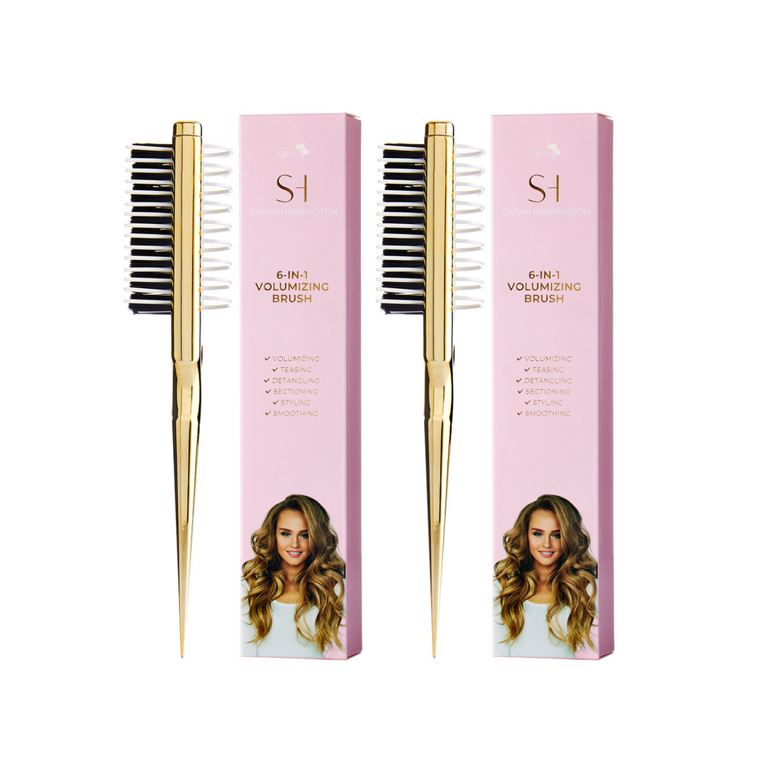 6 in 1 Volumizing & Teasing Brush Duo Pack