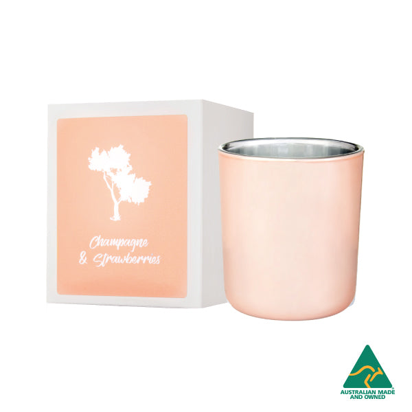 Champagne & Strawberries Luxe Natural Soy Candle