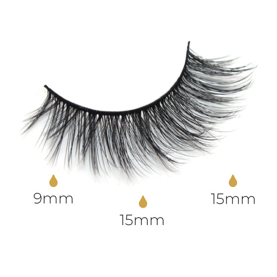Faux Mink Lashes & Lash Bond Liner Black - Value Pack