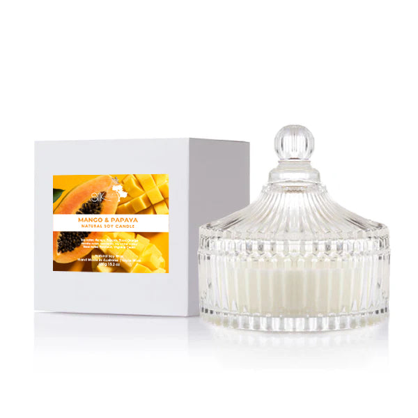 Mango & Papaya Natural Soy Deluxe Candle