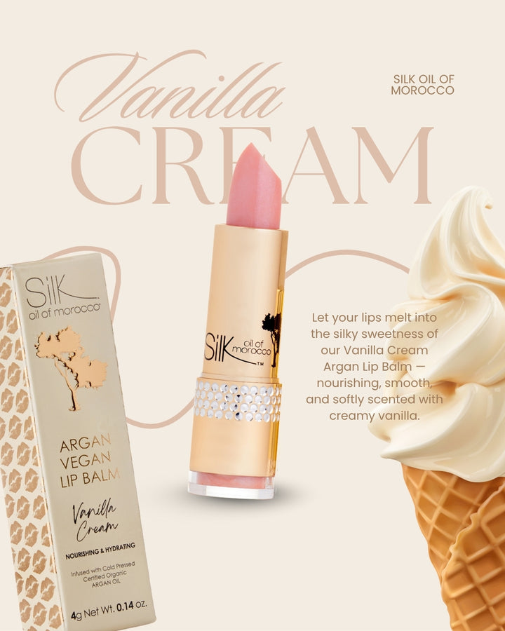 Vanilla Cream Argan Vegan Lip Balm