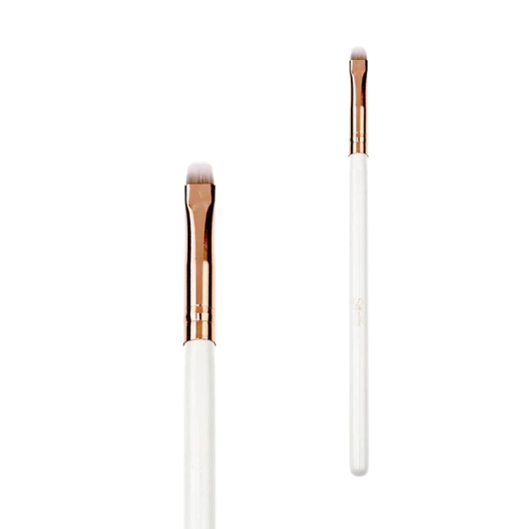 VEGAN SMALL SHADOW BRUSH WHITE & ROSE GOLD