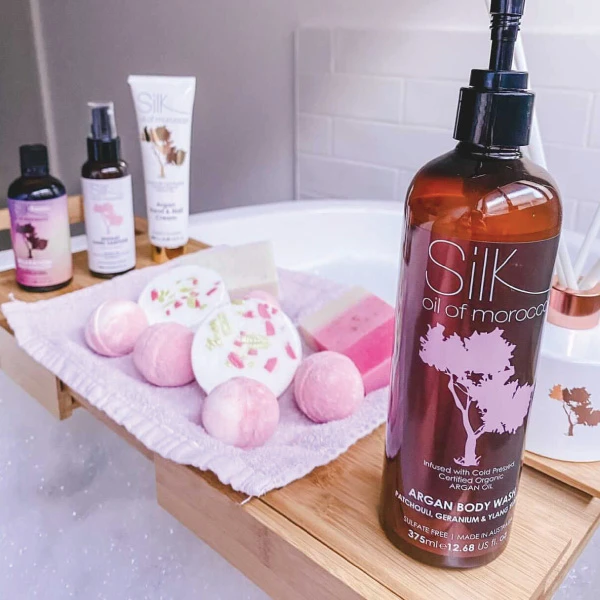 Patchouli, Geranium & Ylang Ylang Argan Body Wash