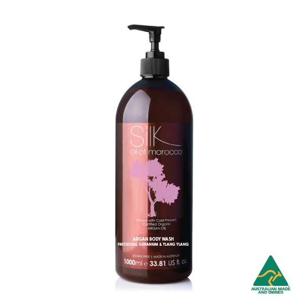 Patchouli, Geranium & Ylang Ylang Argan Body Wash