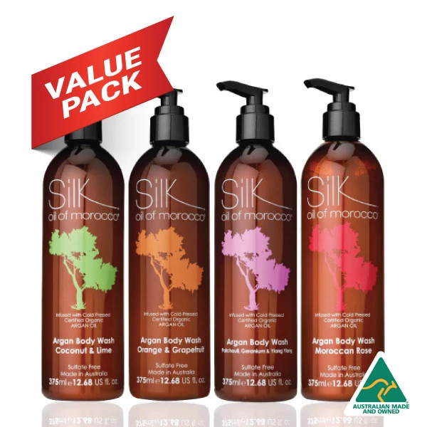 Exotic Essence Argan Oil Body Wash Collection