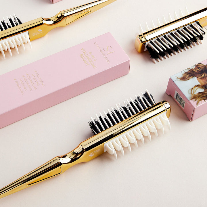 6 in 1 Volumizing & Teasing Brush Duo Pack