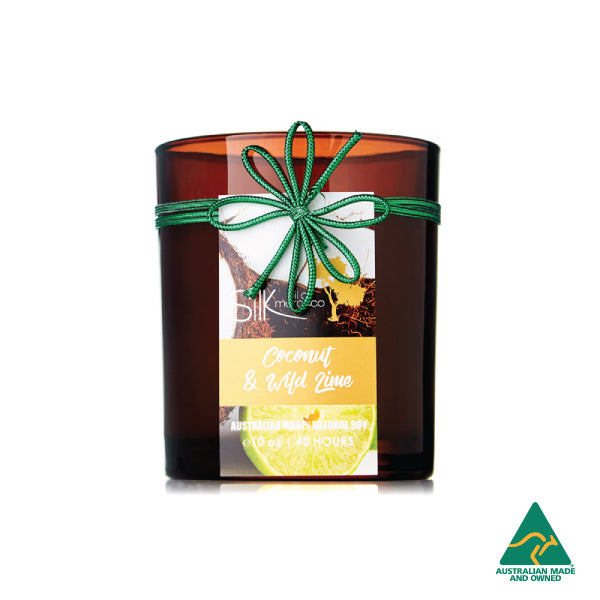 Coconut & Wild Lime Amber Natural Soy Candle