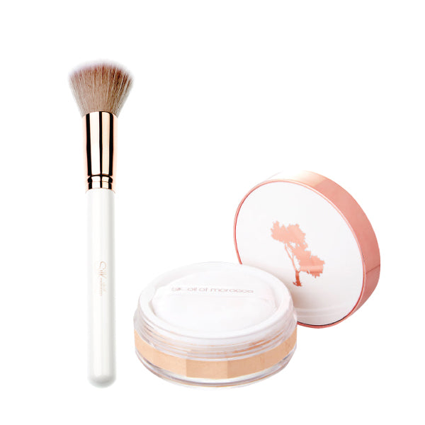 Loose Mineral Powder Foundation Set - White & Rose Gold - Value Pack