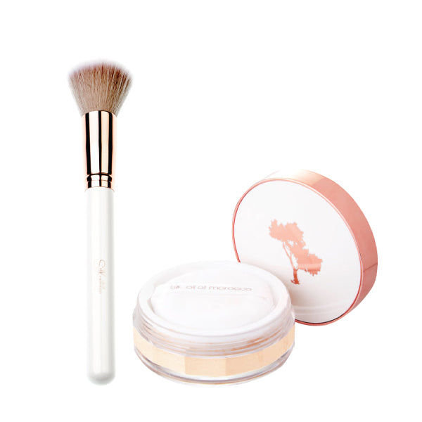 Loose Mineral Powder Foundation Set - White & Rose Gold - Value Pack