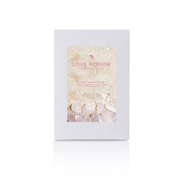 Love Potion Crystal Candle - Medium