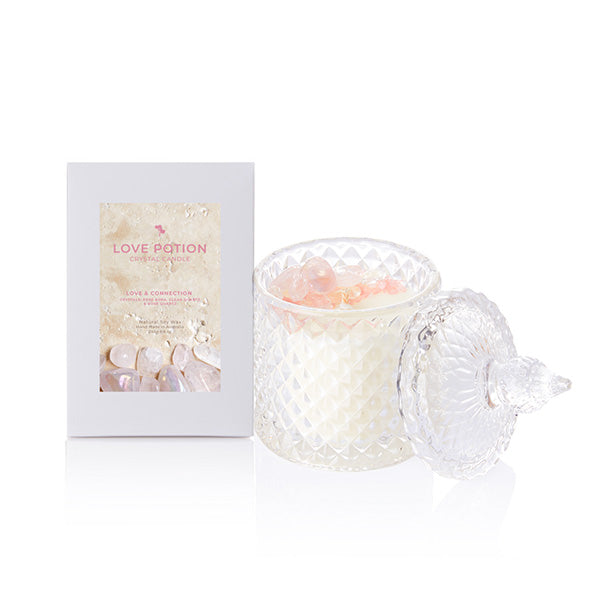 Love Potion Crystal Candle - Medium