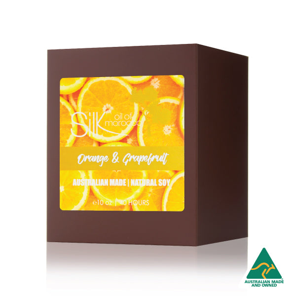 Orange & Grapefruit Amber Natural Soy Candle