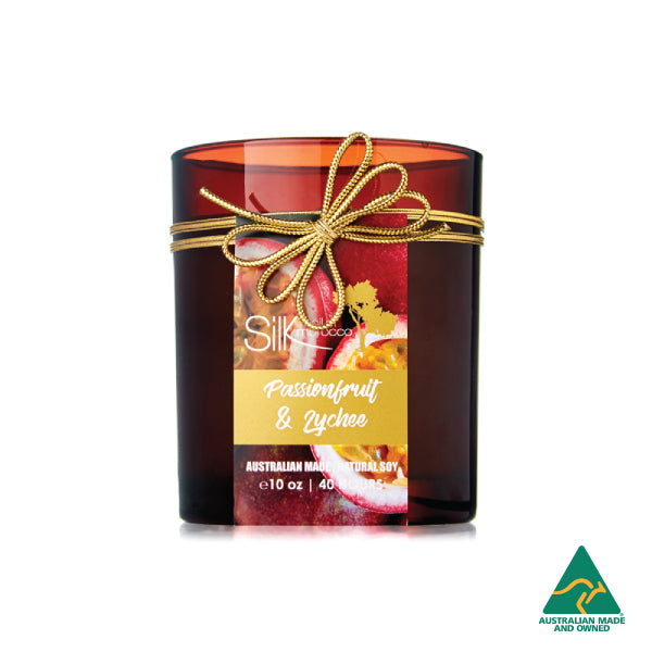 Passionfruit & Lychee Amber Natural Soy Candle