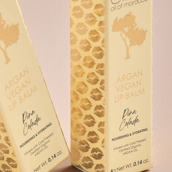 Argan Lip Balm - Mixed Duos - Vanilla Cream - Pina Colada - Value Pack