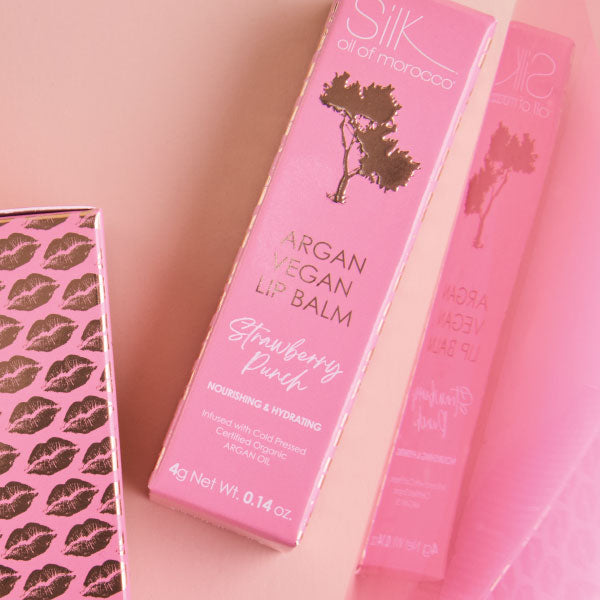 Argan Lip Balm - Mixed Duos - Peach Daiquiri - Strawberry Punch - Value Pack