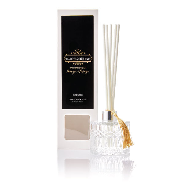 Reed Diffuser + 250ml Refill - Hamptons Deluxe - Tahitian Dream - Mango & Papaya - Value Pack
