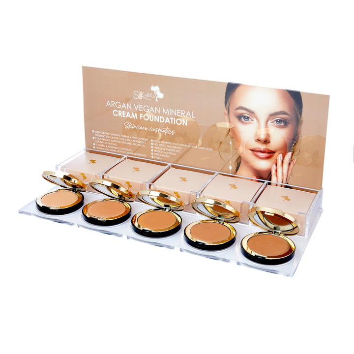 Generic Display Stand for Pressed Powder, Loose Powder and Cream Compact