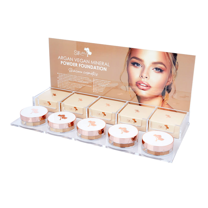 Generic Display Stand for Pressed Powder, Loose Powder and Cream Compact