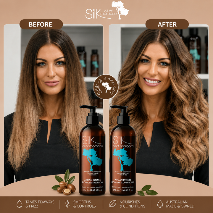 Silk Oil of Morocco - Argan Intense Moisture Shampoo + Conditioner Duo