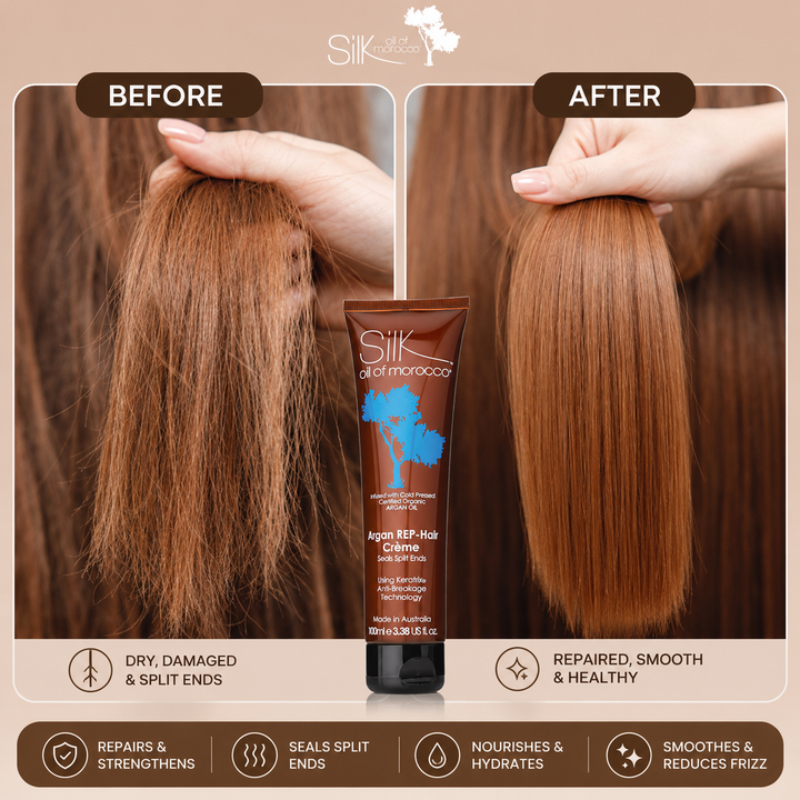 Silk Oil of Morocco - Argan REP-Hair Protein Crème for Split Ends