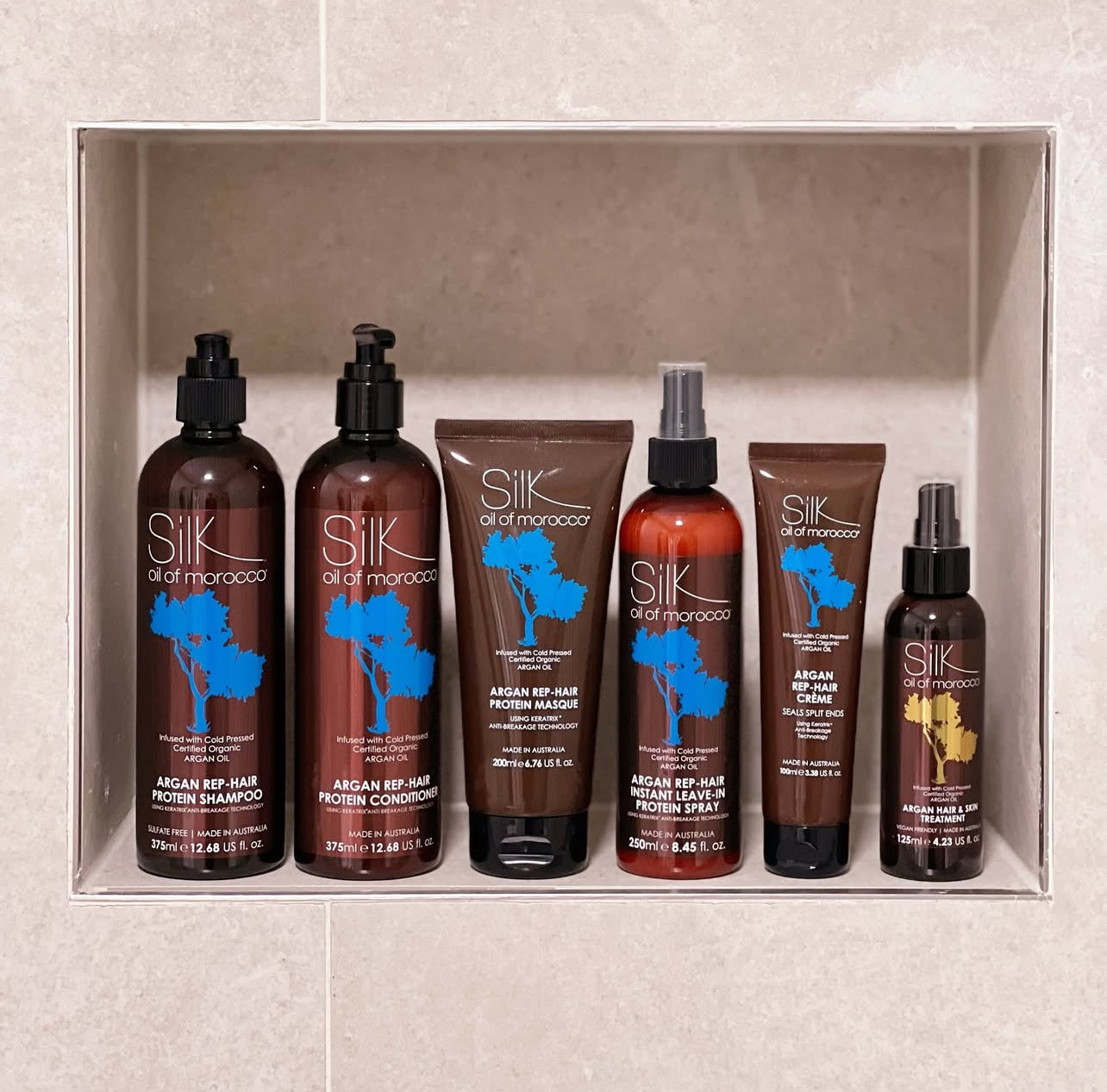 Repair Protein Argan Collection – 4-Piece Bundle for Damaged Hair