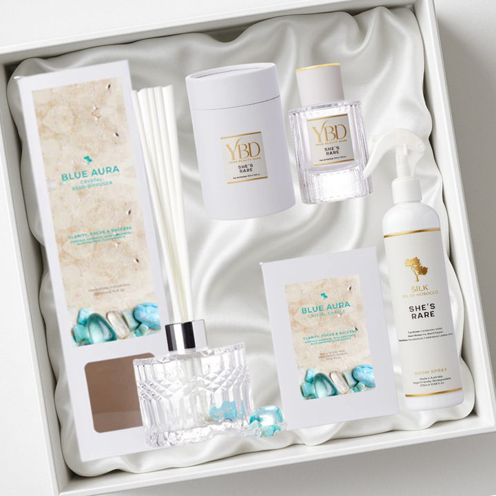 Blue Aura Crystal Deluxe Hamper