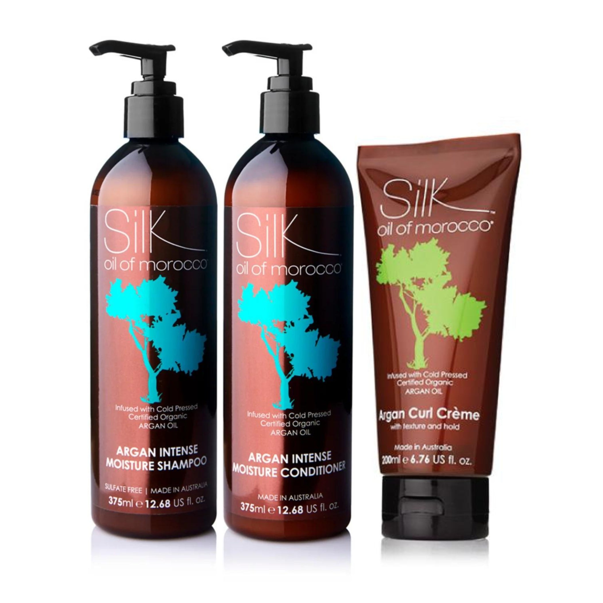 Curly Girl Trio – Argan Oil Bundle for Defined, Moisturised Curls