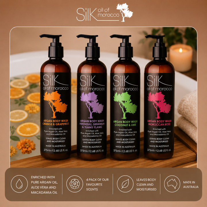 Silk Oil of Morocco - Exotic Essence Argan Oil Body Wash Collection