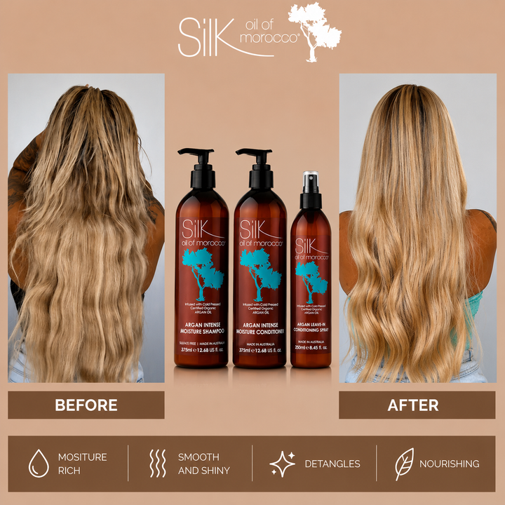 Silk Oil of Morocco - Intense Hydration 3 Step Hair Routine