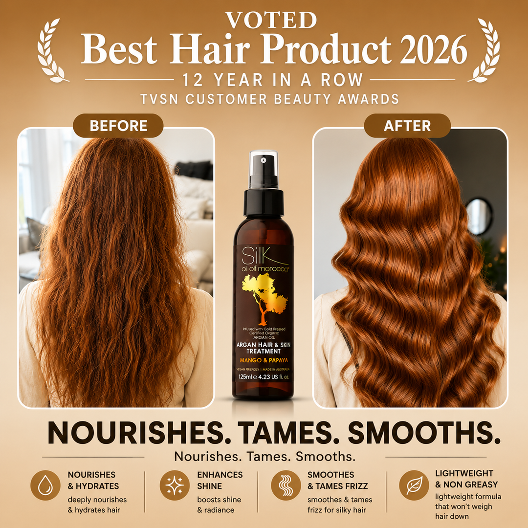 Silk Oil of Morocco - Mango & Papaya Argan Hair & Skin Treatment Serum