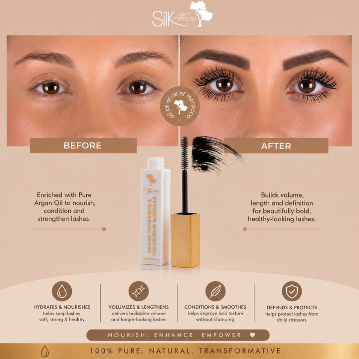 Silk Oil of Morocco - Hydrating and Volumizing Mascara