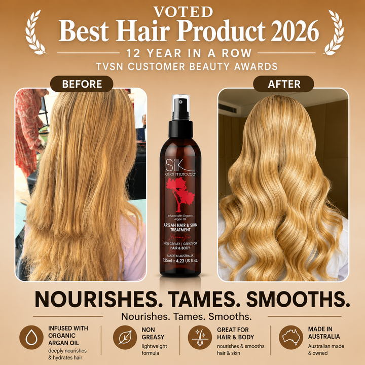 Silk Oil of Morocco - Moroccan Rose Argan Hair & Skin Treatment Serum