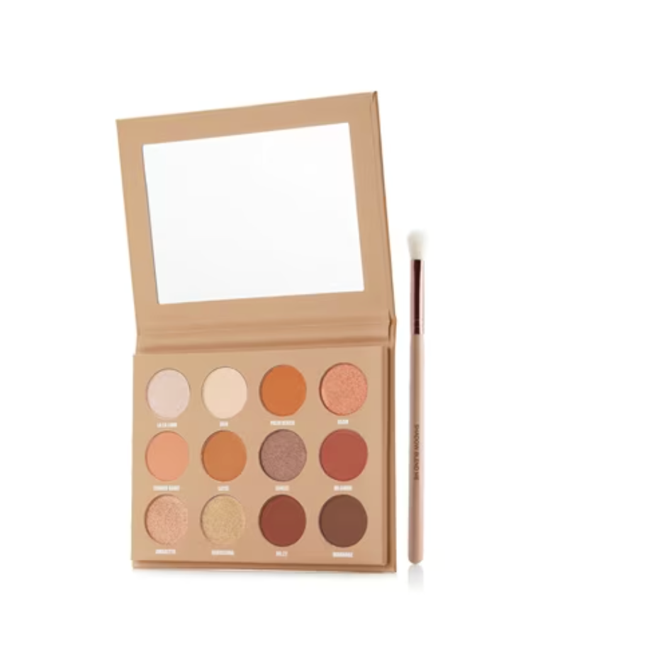 Nude Collective 12 Colour Eye Palette with Brush - TVSN 146748