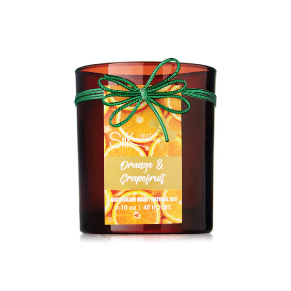 Orange & Grapefruit Amber Natural Soy Candle