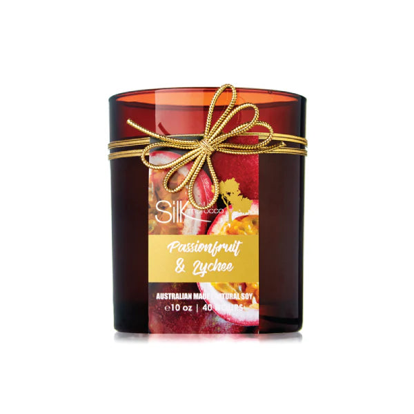 Passionfruit & Lychee Amber Natural Soy Candle
