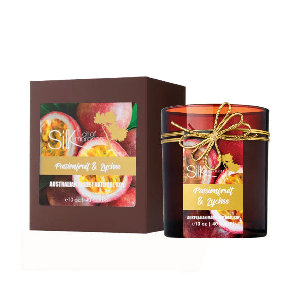 Passionfruit & Lychee Amber Natural Soy Candle