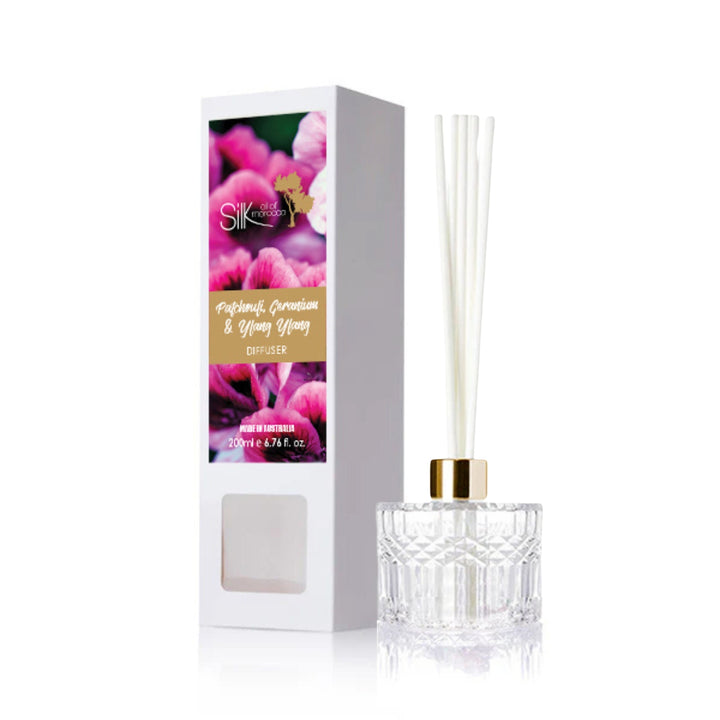 Patchouli, Geranium & Ylang Ylang Amber Reed Diffuser