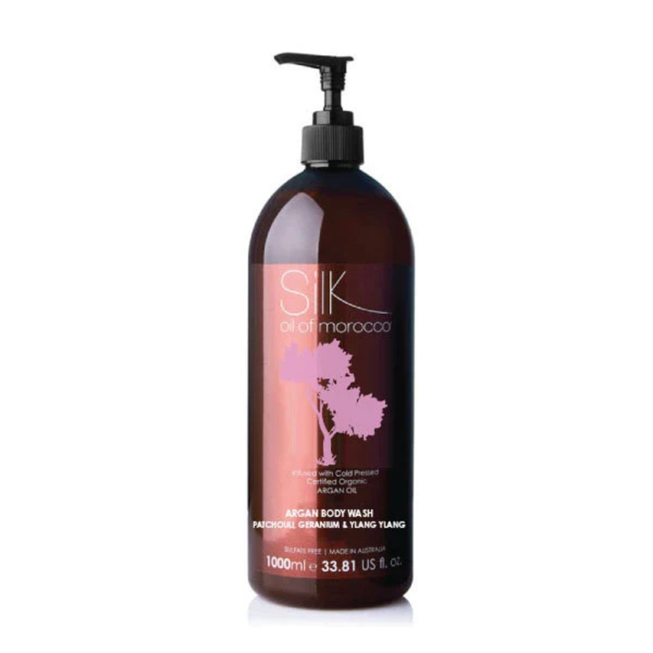 Patchouli, Geranium & Ylang Ylang Argan Body Wash