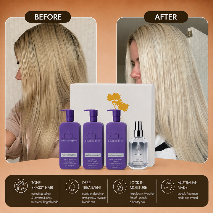 Emilee Hembrow - Platinum Blonde Damage Repair Toning Argan Collection
