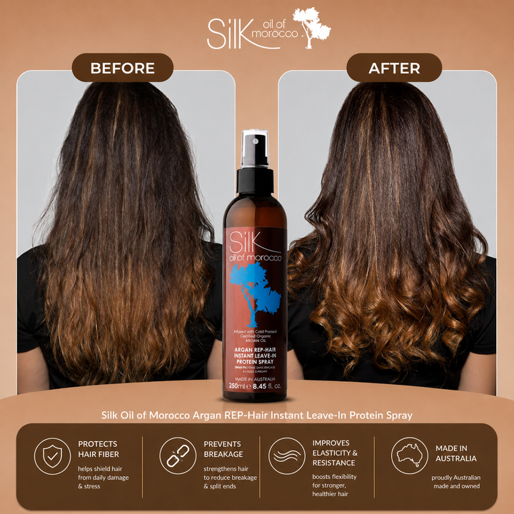 Silk Oil of Morocco- Argan REP-Hair Protein Leave-In Spray