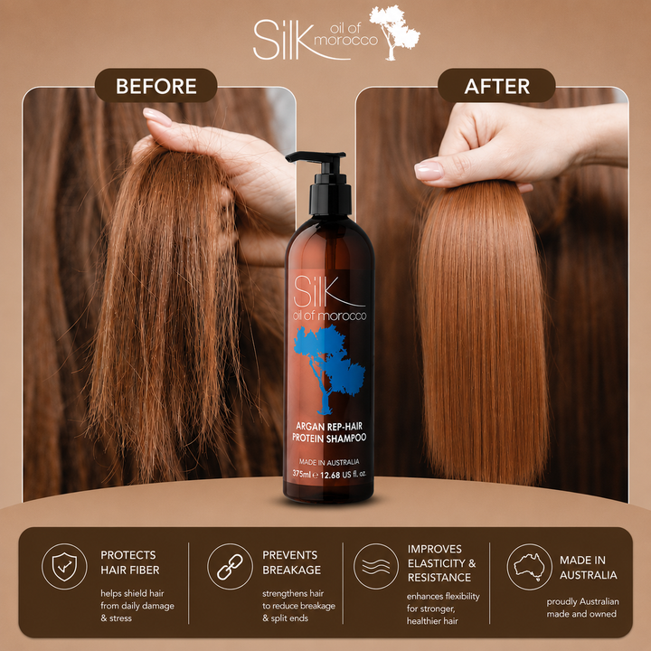 Silk Oil of Morocco - Argan REP-Hair Protein Shampoo