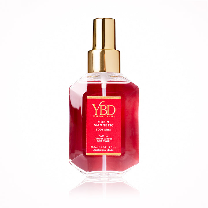 Your Beauty Dupe - She's Magnetic Body Mist - Inspired by MFK Baccarat Rouge 540
