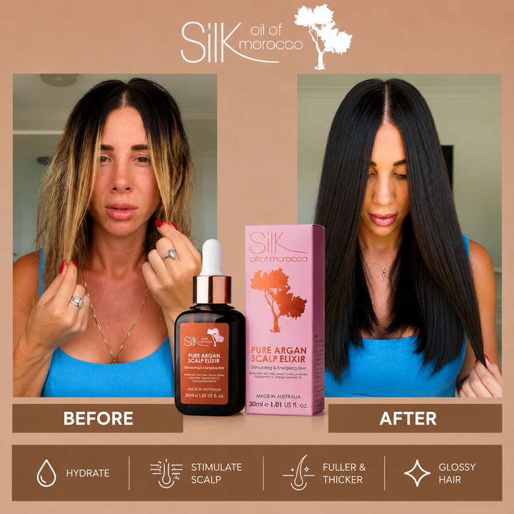 Silk Oil of Morocco - Scalp Stimulating Elixir for Hair Oiling