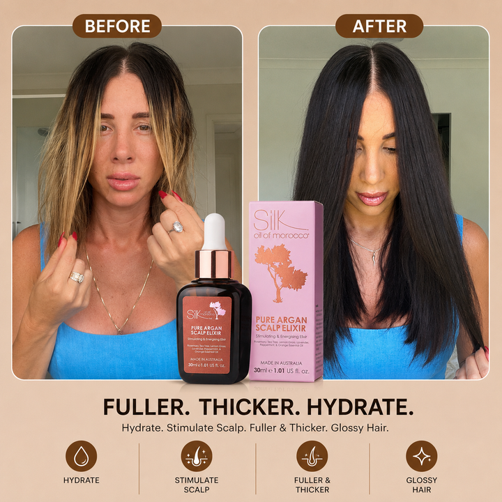 Silk Oil of Morocco - Scalp Stimulating Elixir for Hair Oiling