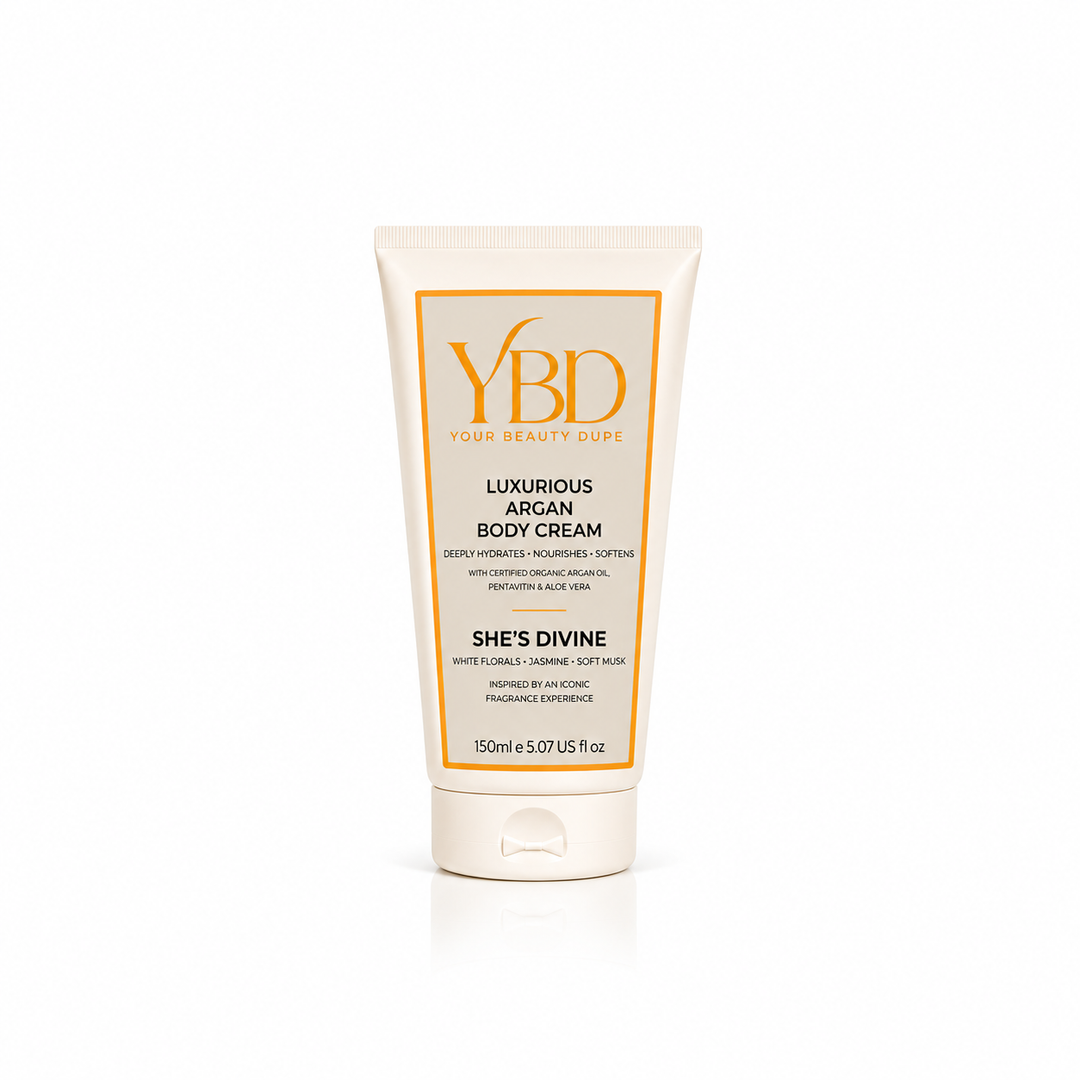 Your Beauty Dupe - She's Divine Argan Body Cream - Inspired J'Adore Dior