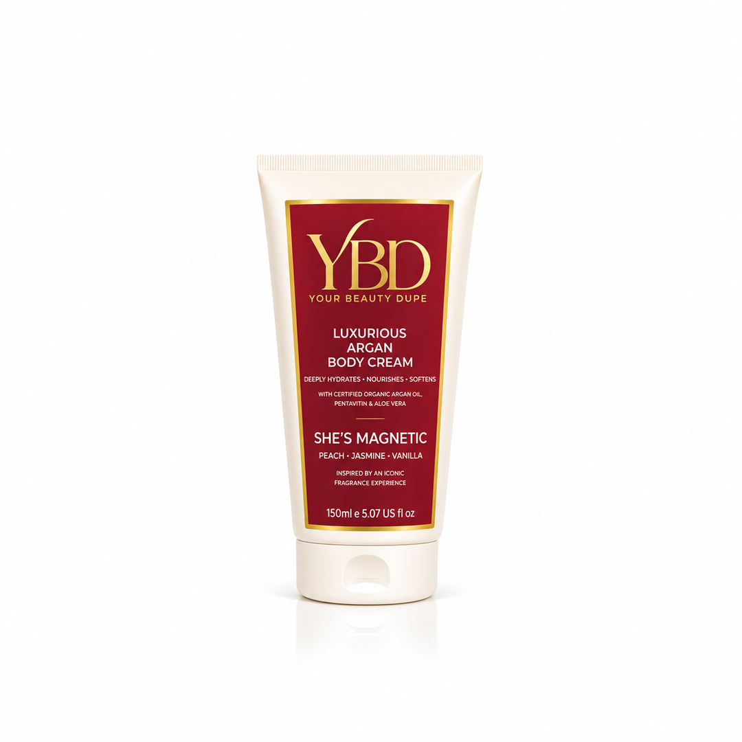 Your Beauty Dupe - She's Magnetic Argan Body Cream - Inspired by Baccarat Rouge 540 MFK