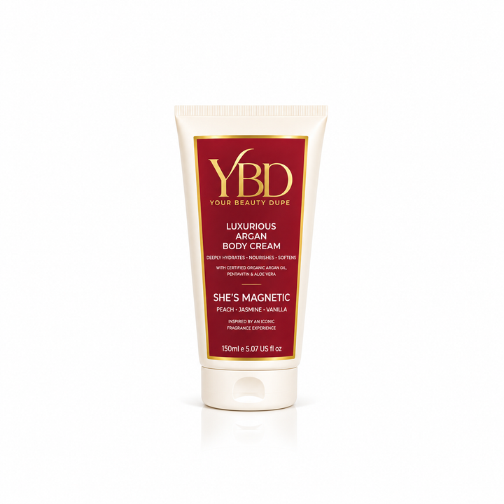 Your Beauty Dupe - She's Magnetic Argan Body Cream - Inspired by Baccarat Rouge 540 MFK