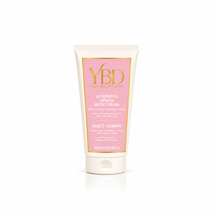 Your Beauty Dupe - She's Yummy Argan Body Cream - Inspired by Kayali Boujee Marshmallow