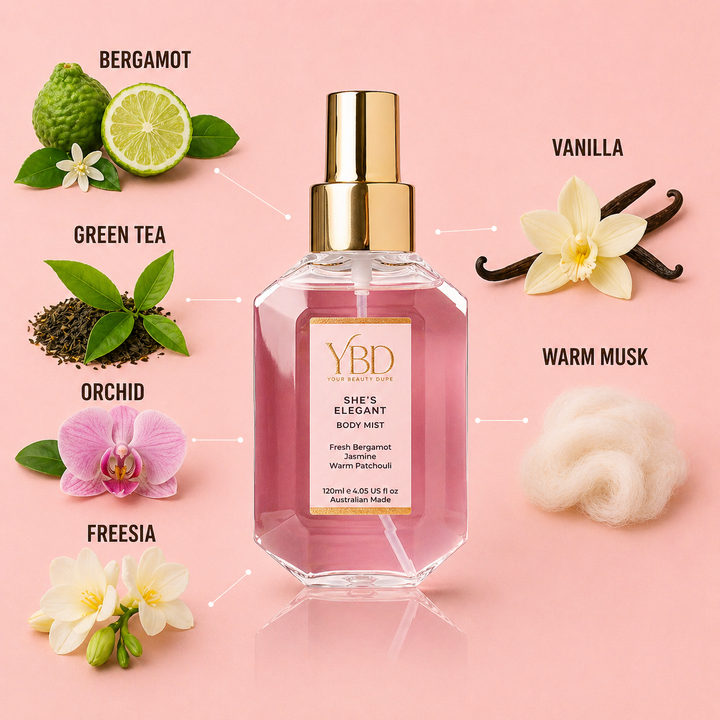 Your Beauty Dupe - She's Elegant Body Mist - Inspired by Viktor & Rolf Flowerbomb