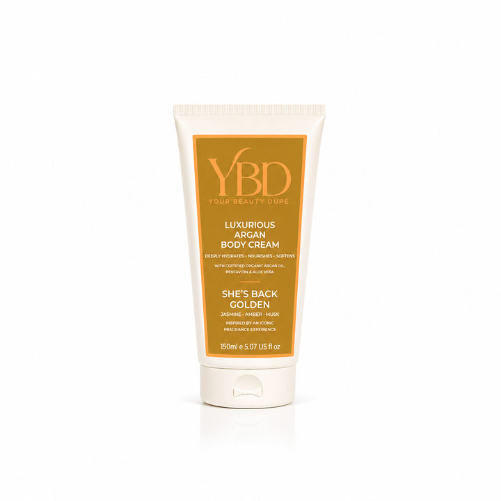 Your Beauty Dupe - She's Back, Golden Argan Body Cream- Inspired by Poeme Lancome